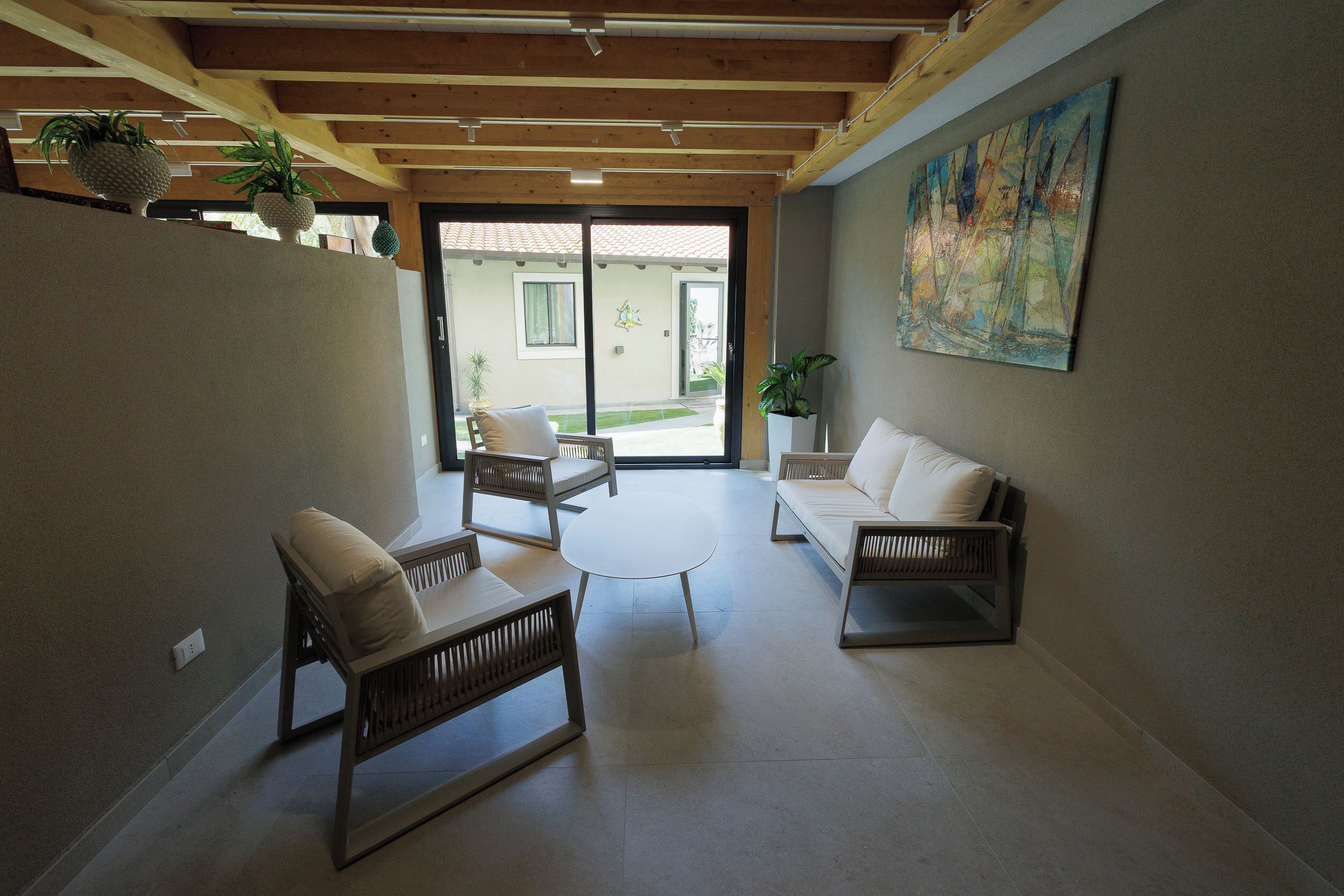 Kamar Triple Superior, pemandangan kebun | Interior