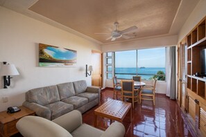 Living area - Family-Friendly Beachfront 1BR Condo (Puerto Vallarta)