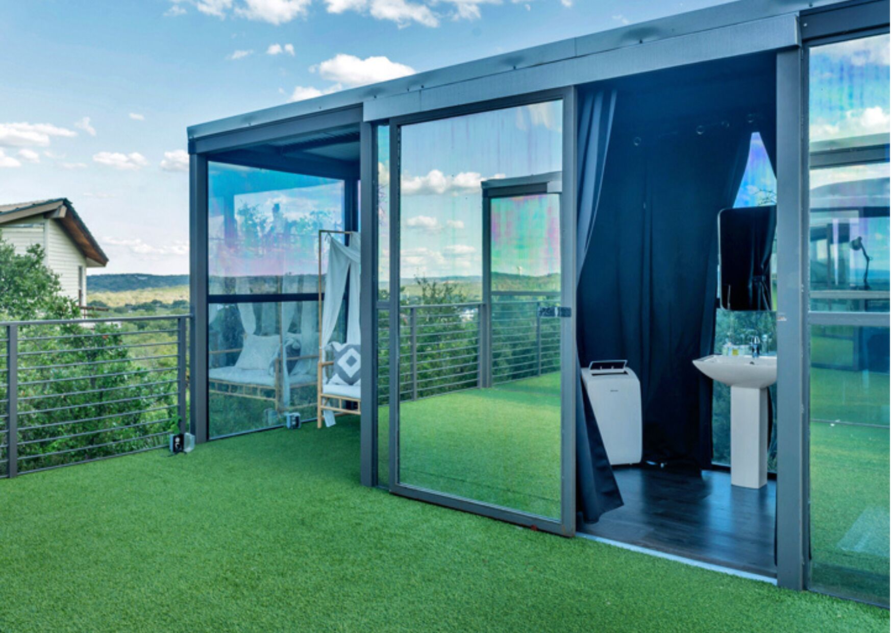 Maison, vue montagne