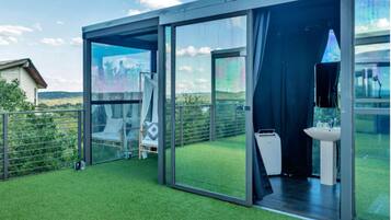 Maison, vue montagne