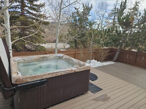 Outdoor spa tub - Spacious 3bedroom Mtn Home with Private Hot Tub (Silverthorne)