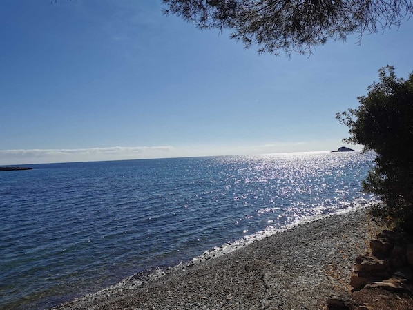 Private beach nearby