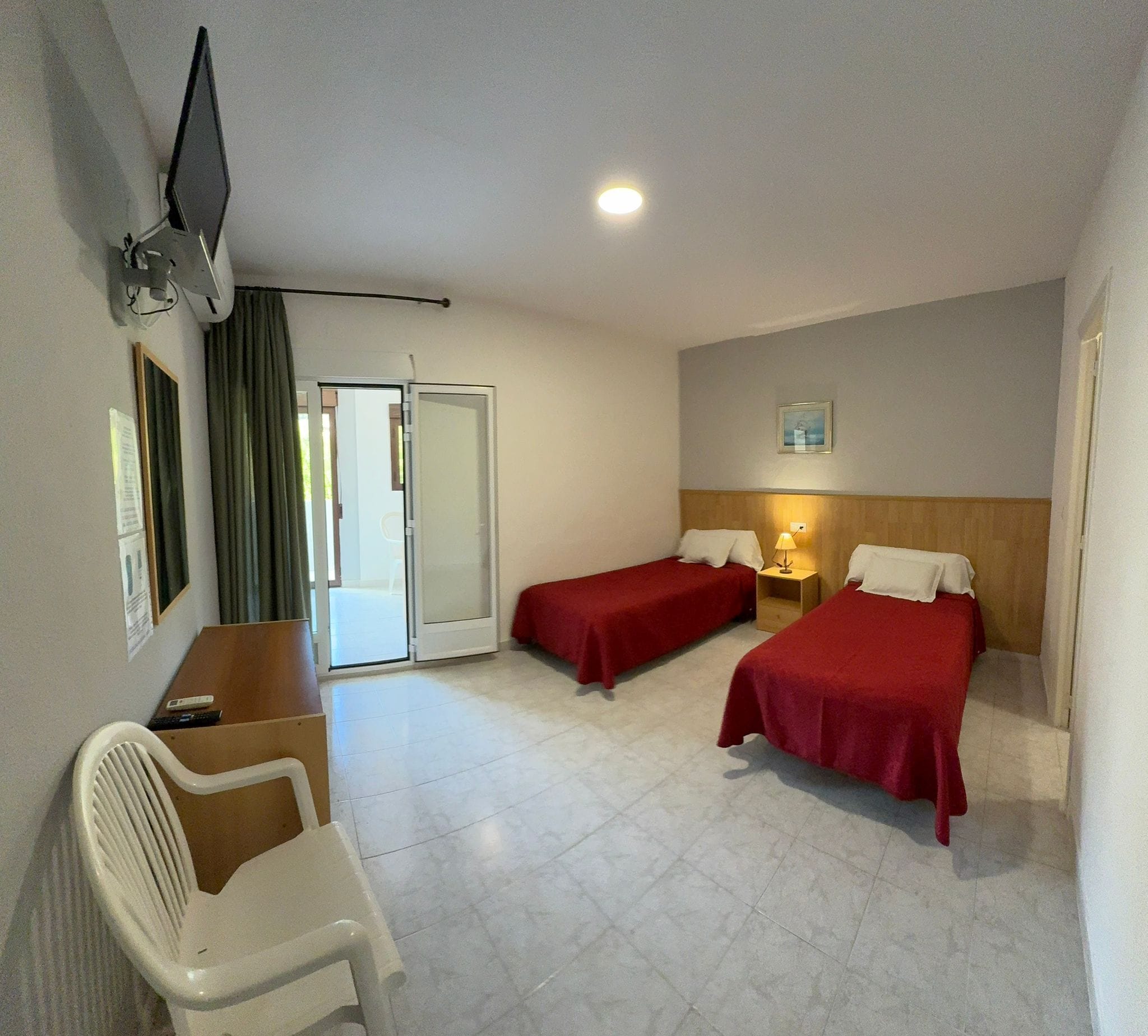 Classic Twin Room, 1 Bedroom, Air conditioning, Mountain View | Premium bedding, down duvets, memory-foam beds, individually decorated