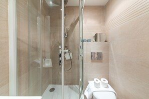 Hair dryer, towels - Marais Studio Vosges (Paris)