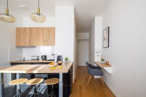 Fridge, microwave, coffee/tea maker, toaster - Madeleine Studio - Studio Apartment, Sleeps 2 (Paris)