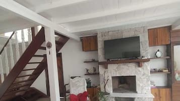Premium-Chalet, Gartenblick | Wohnbereich