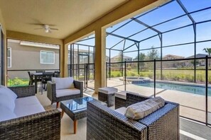 A heated pool - Luxury Themed Villa w/ Pool, Game Room, Resort (Davenport)