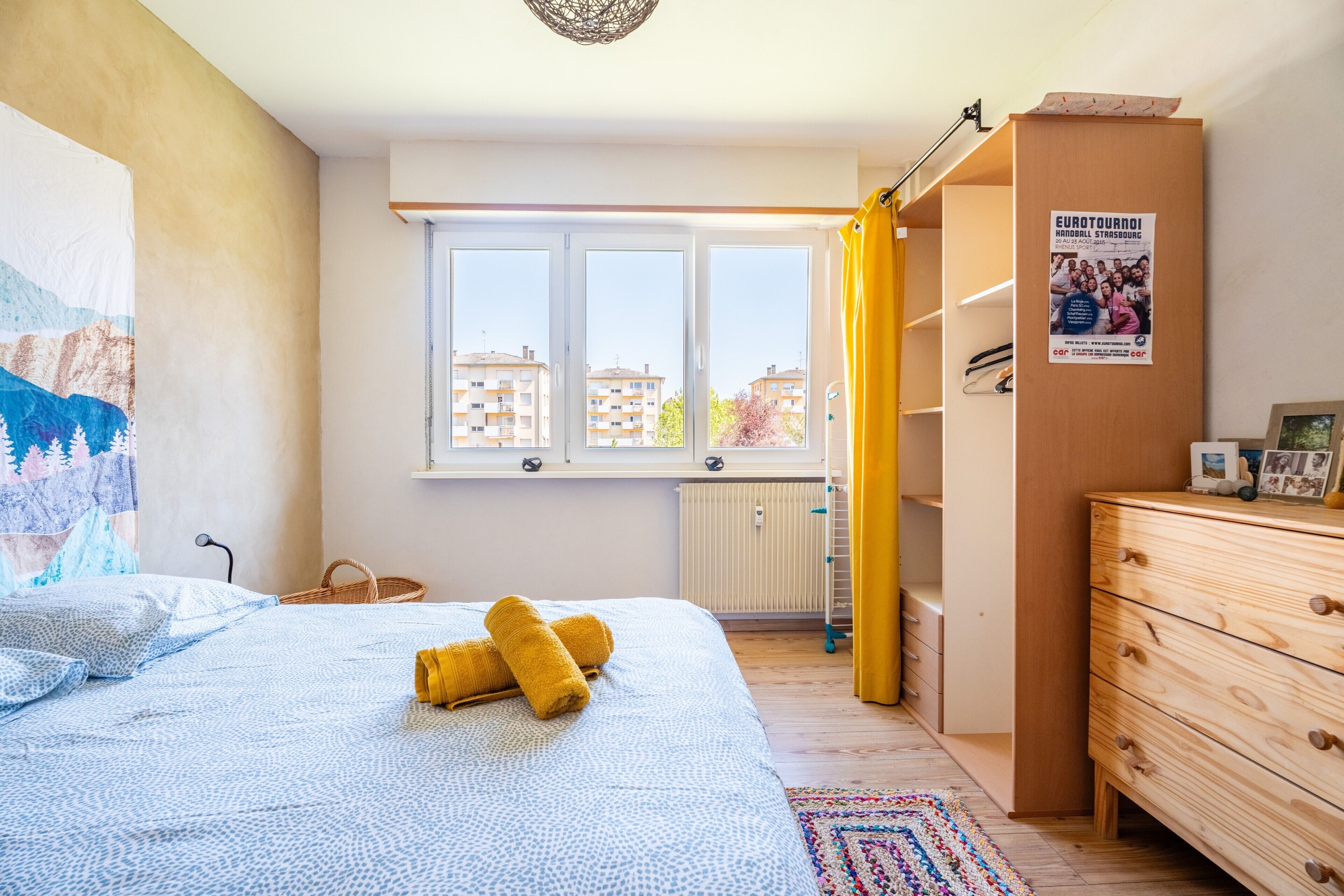 1 chambre, fer et planche à repasser, Wi-Fi, draps fournis
