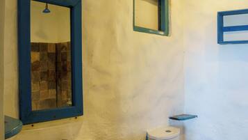 Chambre Double Deluxe, balcon, vue plage | Salle de bain