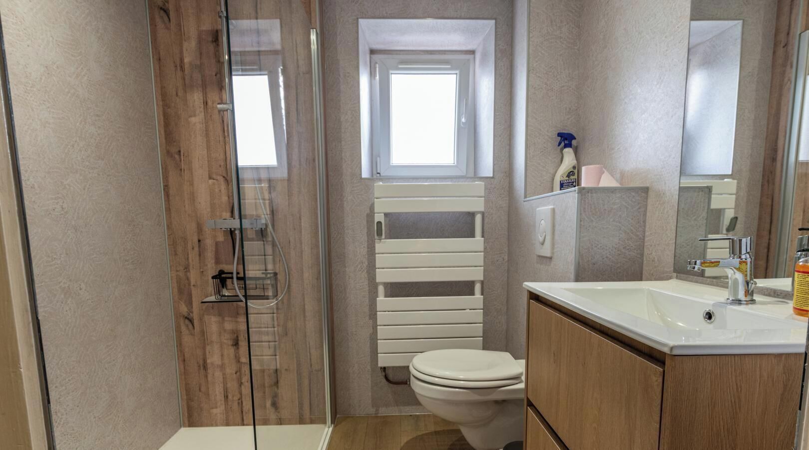 Shower, towels