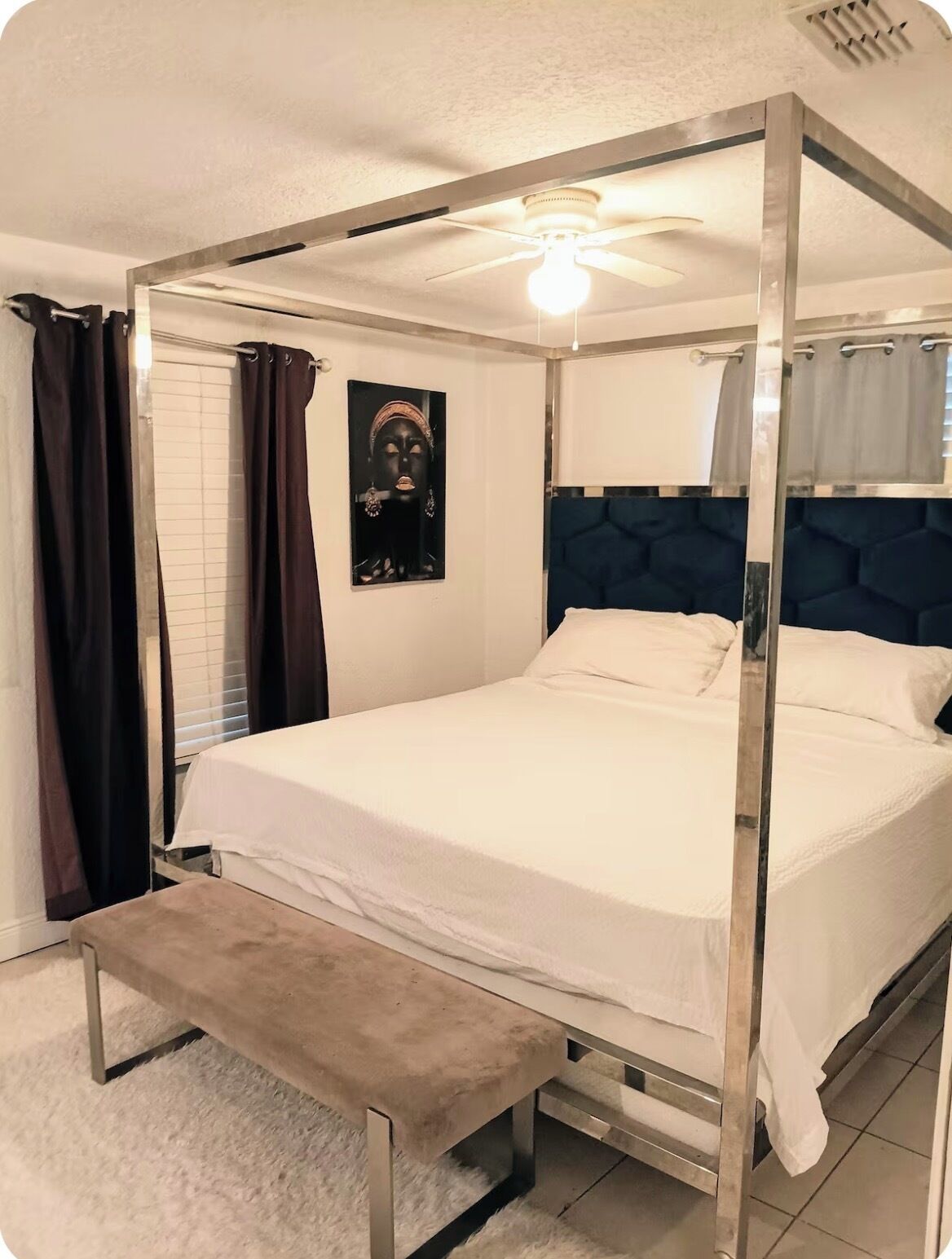 3 bedrooms, iron/ironing board, free WiFi, bed sheets