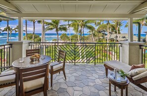 Outdoor dining - NEW: The View Villa at The Ritz-Carlton Hawaii (Kahuku)