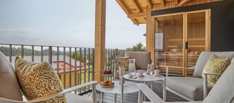 Luxury loft 4 pers whirlpool & sauna, golf, tennis, swimming lake, 8 km from Passau