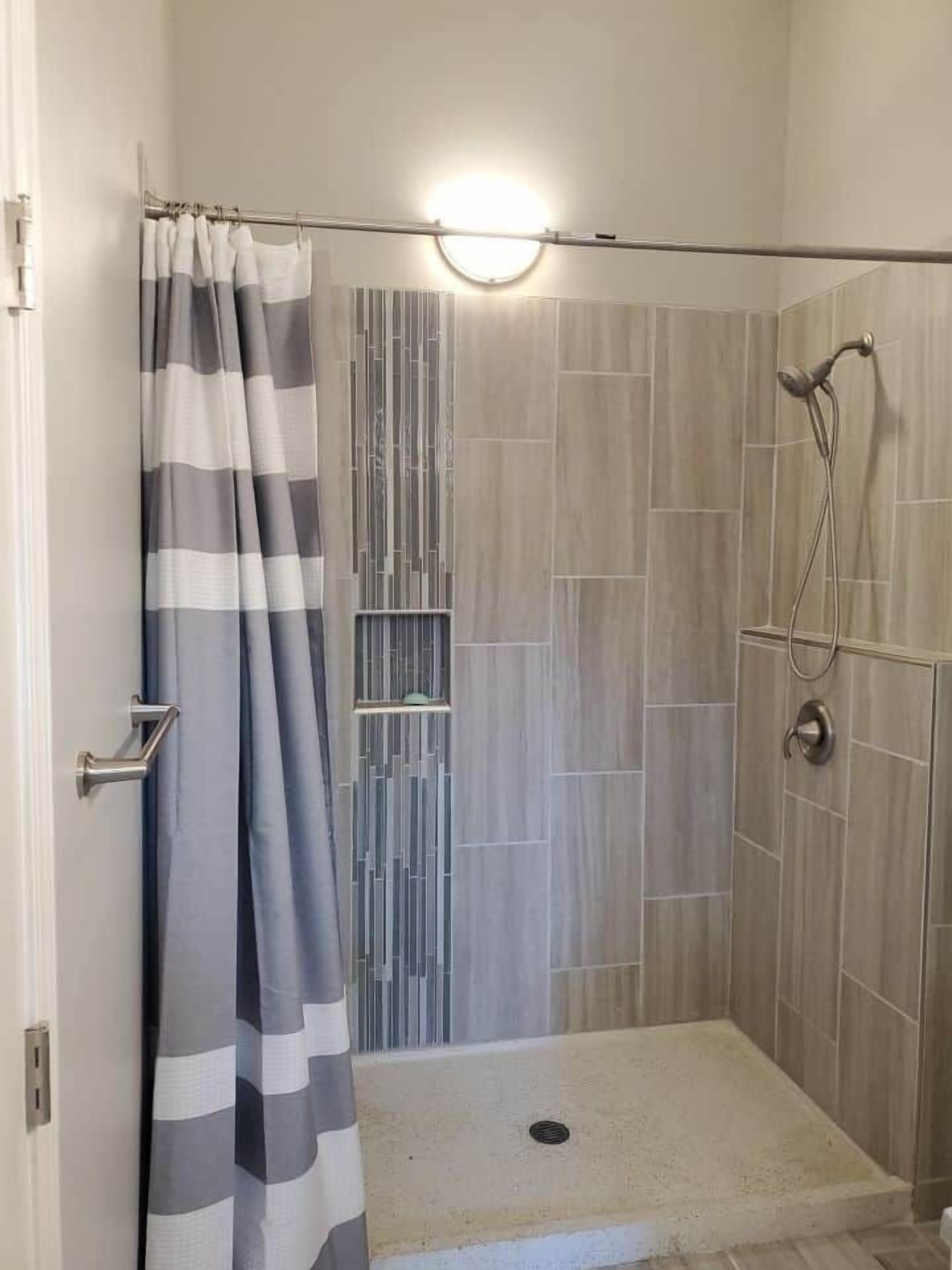 Hair dryer, towels