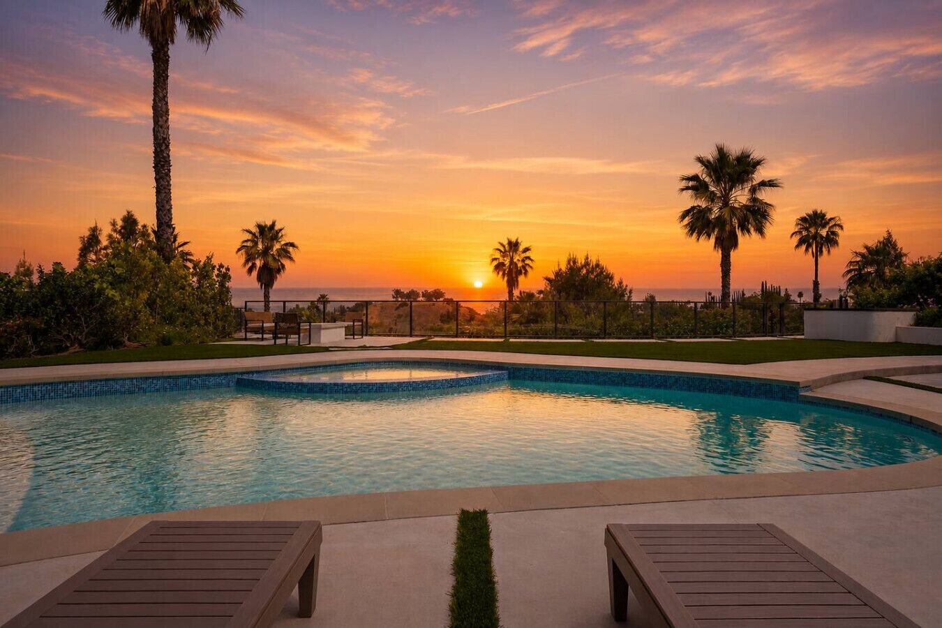 Cool off and relax in the private pool under the sun. ☀️