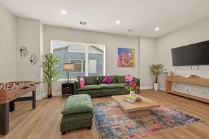 Living area - NEW 3BR Retreat | Vibrant Love Design (Houston)