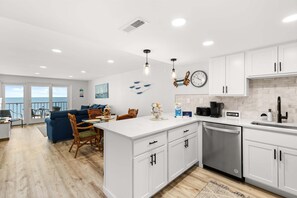 Fridge, microwave, oven, stovetop - Oceanfront 2BR Condo | Steps to Beach | Sleeps 8 (Ocean City)