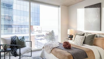 Appartement Deluxe, vue partielle sur le lac