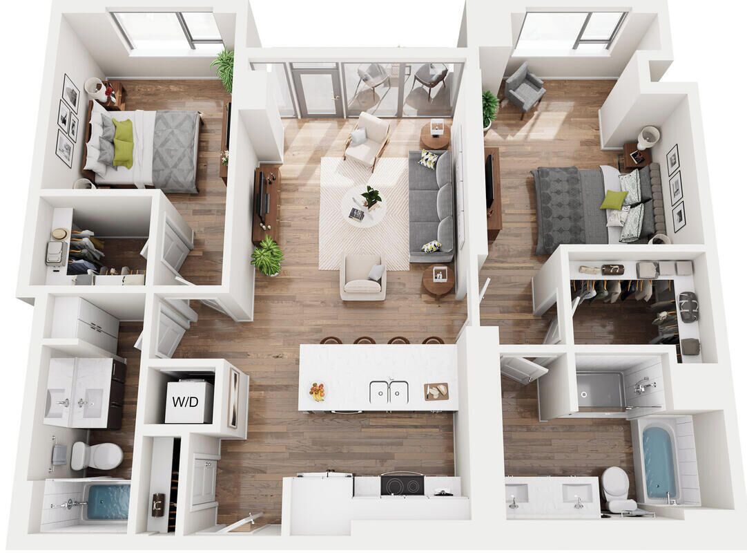 Suite superior, balcón, vista al lago | Plano