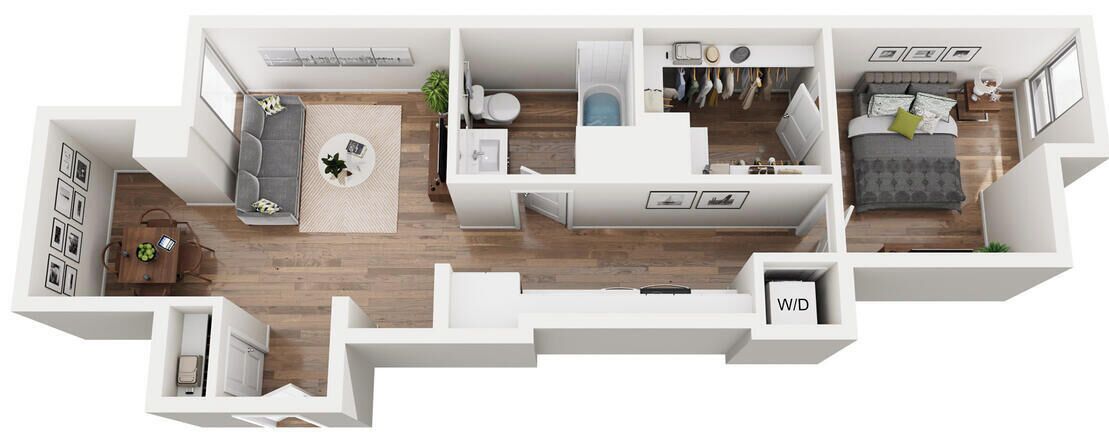 Estudio superior, vista al lago | Plano