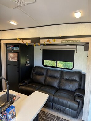 Interior - Lake Fork Trophy Bass Stay - Toy Hauler RV - 2 Bedroom's (Quitman)