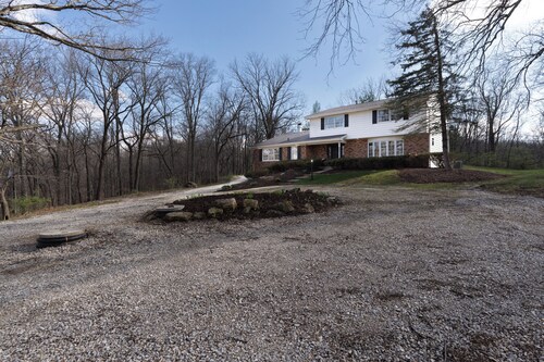 Modern Woodland Retreat on 107 Acres, 5BR/4BA, Le Claire, IA