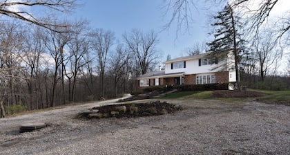 Modern Woodland Retreat on 107 Acres, 5BR/4BA, Le Claire, IA