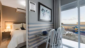 Appartement Confort, cuisine, vue plage