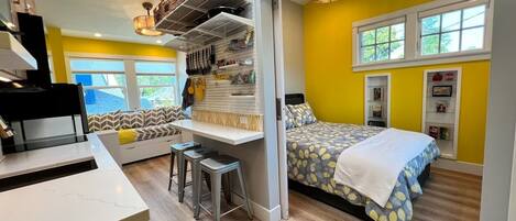 1 bedroom, iron/ironing board, travel crib, free WiFi
