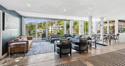 Hollywood Hills Vista | Decks & Fire Pit by C&C
