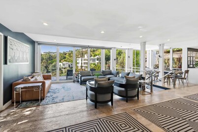 Hollywood Hills Vista | Decks & Fire Pit by C&C