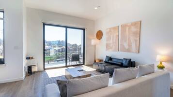TV, fireplace, offices
