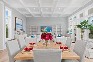 Dining - FirePit, Private Pool, LSV/Golf Cart, & Bikes! Rooftop GULF VIEWS! (Santa Rosa Beach)