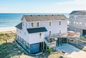 Exterior - York - Duck, Carolina Dunes, Oceanfront, Ocean View, Hot Tub, Large Decks, Pets OK (Duck)