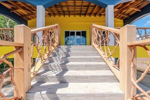 Property grounds - Family friendly beach front two-bedroom home with AC (Hopkins)