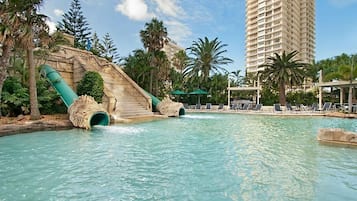 Indoor pool, outdoor pool