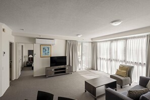 Apartment, Balcony, Ocean View | Living area - 1BR Ocean View Apartment - Sun City 2303 (Surfers Paradise)