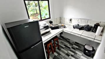 Standaard appartement, patio, uitzicht op tuin | Privékeuken