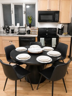 Fridge, microwave, oven, stovetop - Brand New Spacious Family Friendly Home near Boston (Somerville)