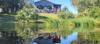 Enjoy an exquisitely decorated lake house with luxury furnshings and bedding