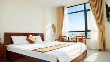 Estúdio clássico, sacada, vista para a cidade