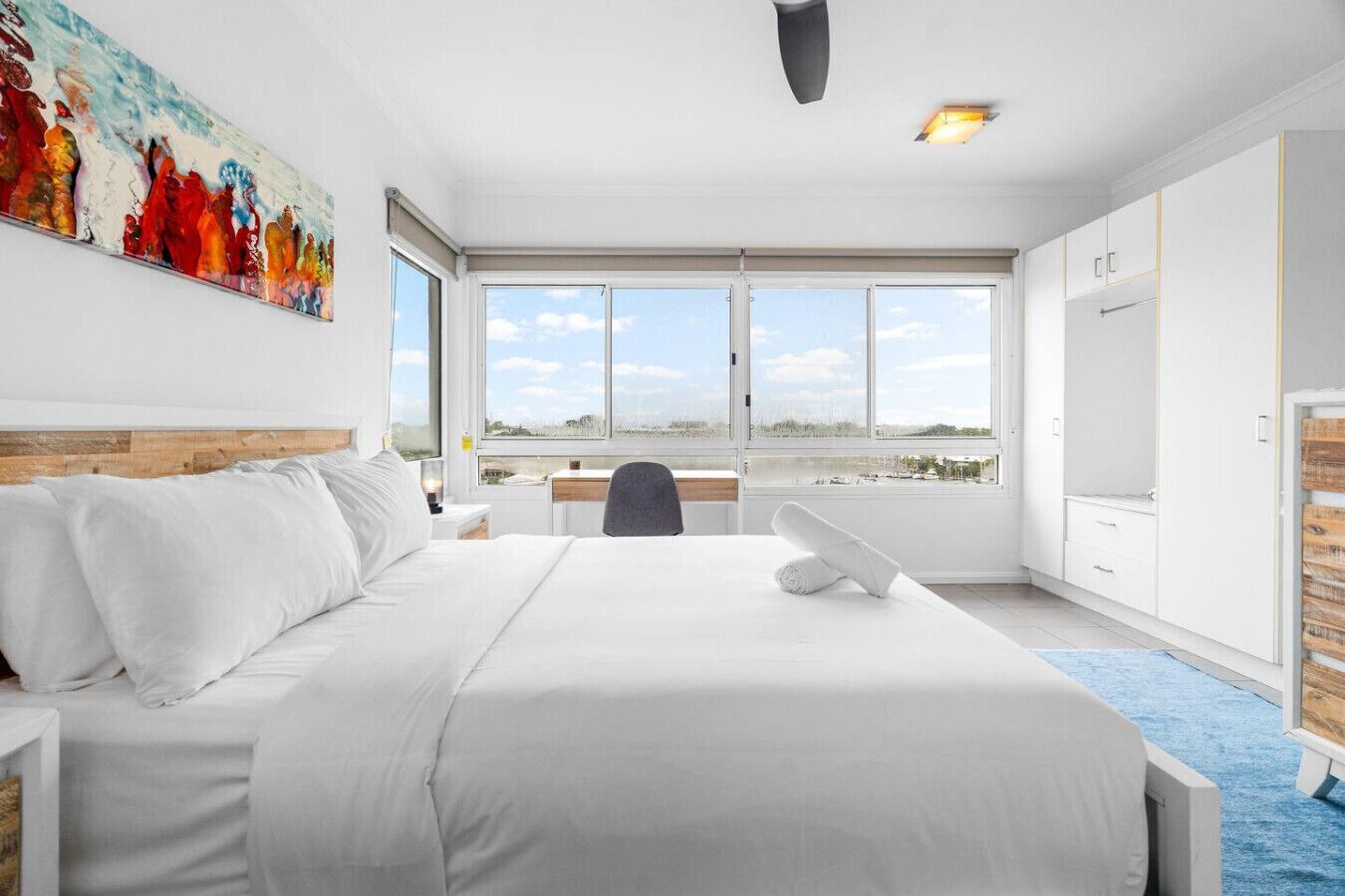 Desk, iron/ironing board, travel crib, WiFi