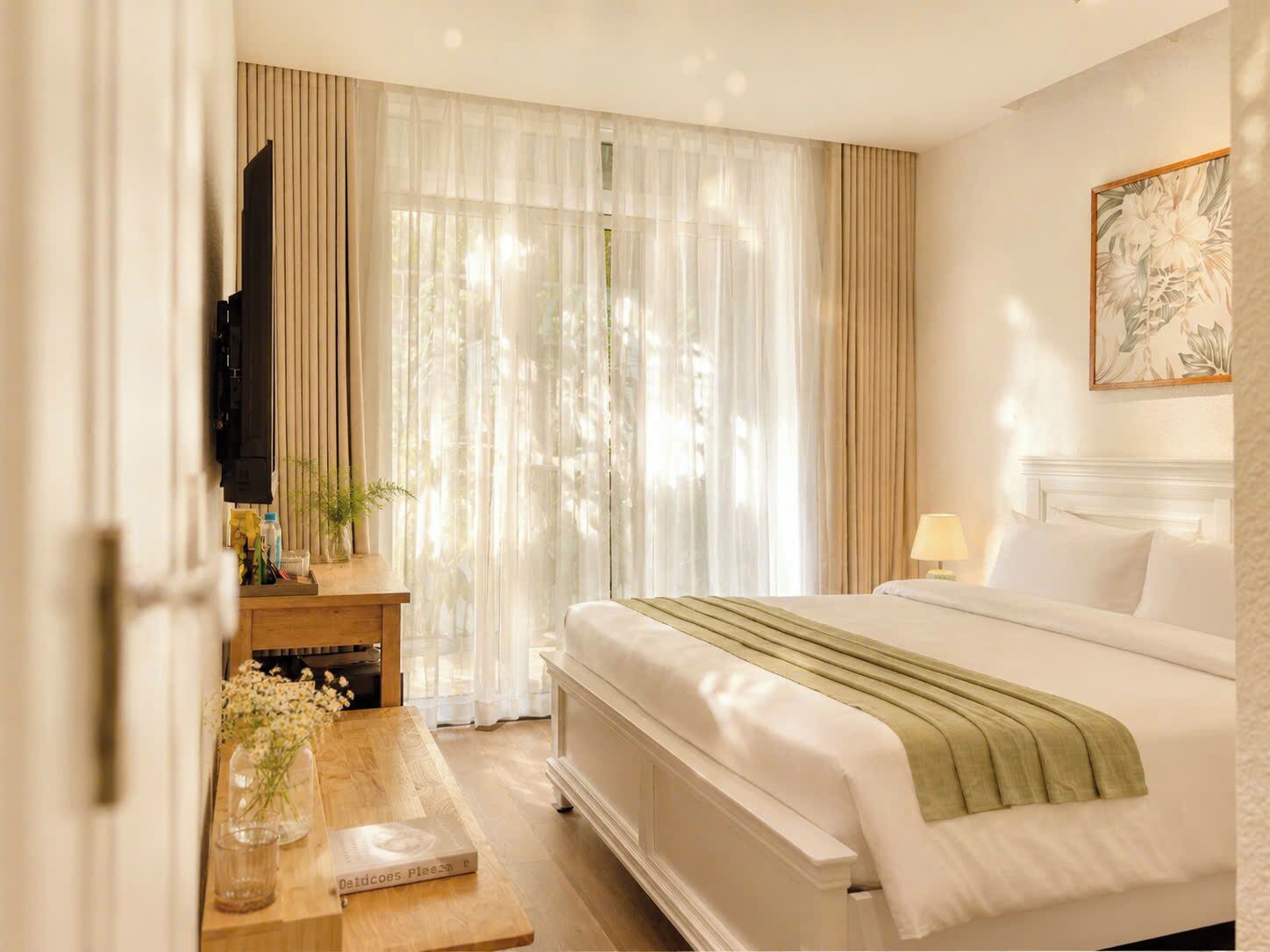 Phòng đôi Deluxe, quang cảnh vườn | Truy cập Internet không dây miễn phí, bộ trải giường 
