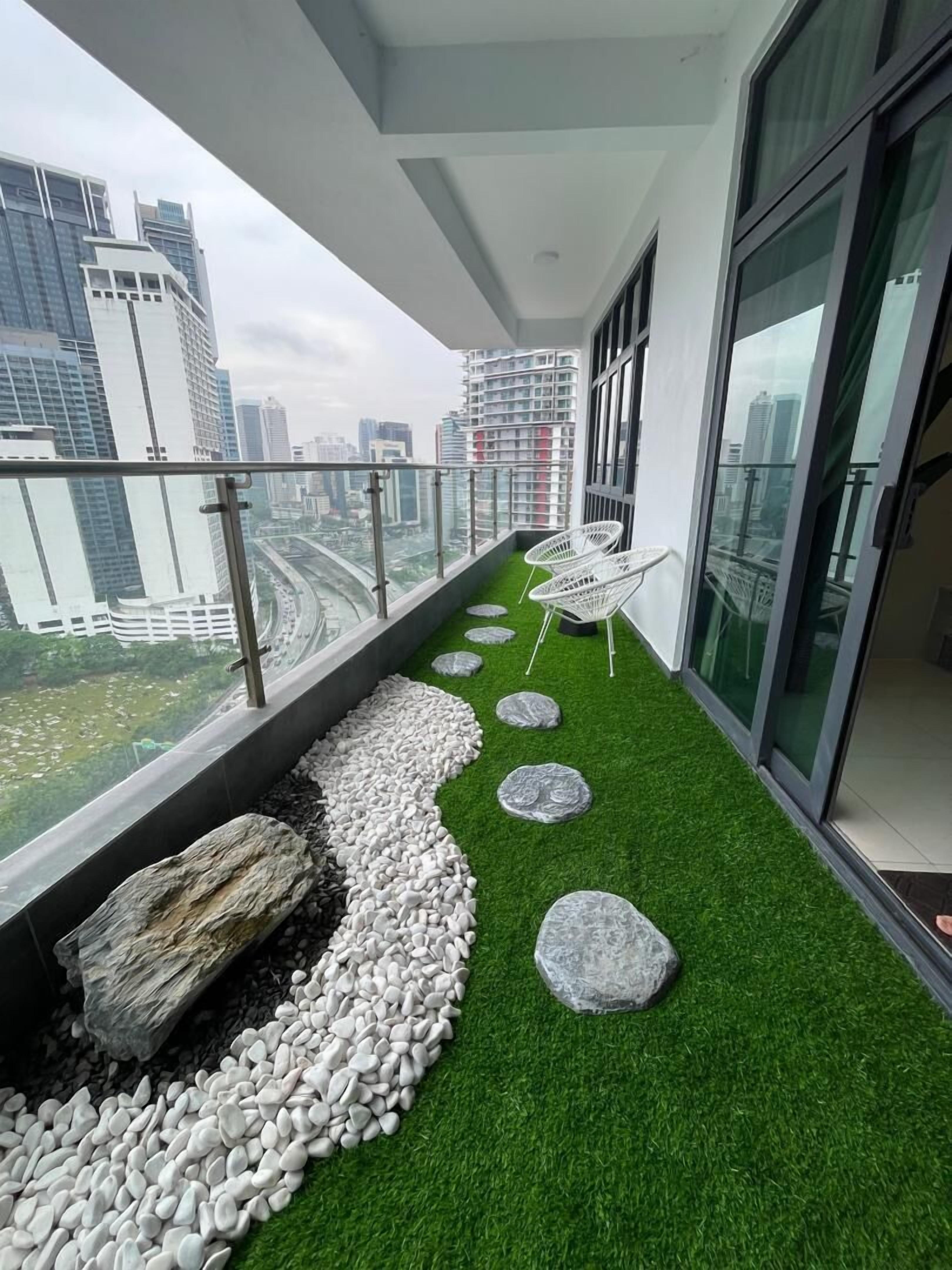 Design Apartment, 3 Bedrooms, City View | Balcony view