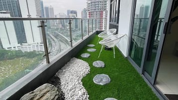 Design Apartment, 3 Bedrooms, City View | Balcony view