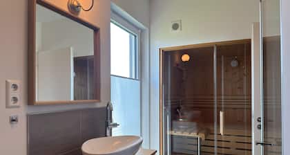 Moderne Ferienwohnung mit Sauna & Terrasse