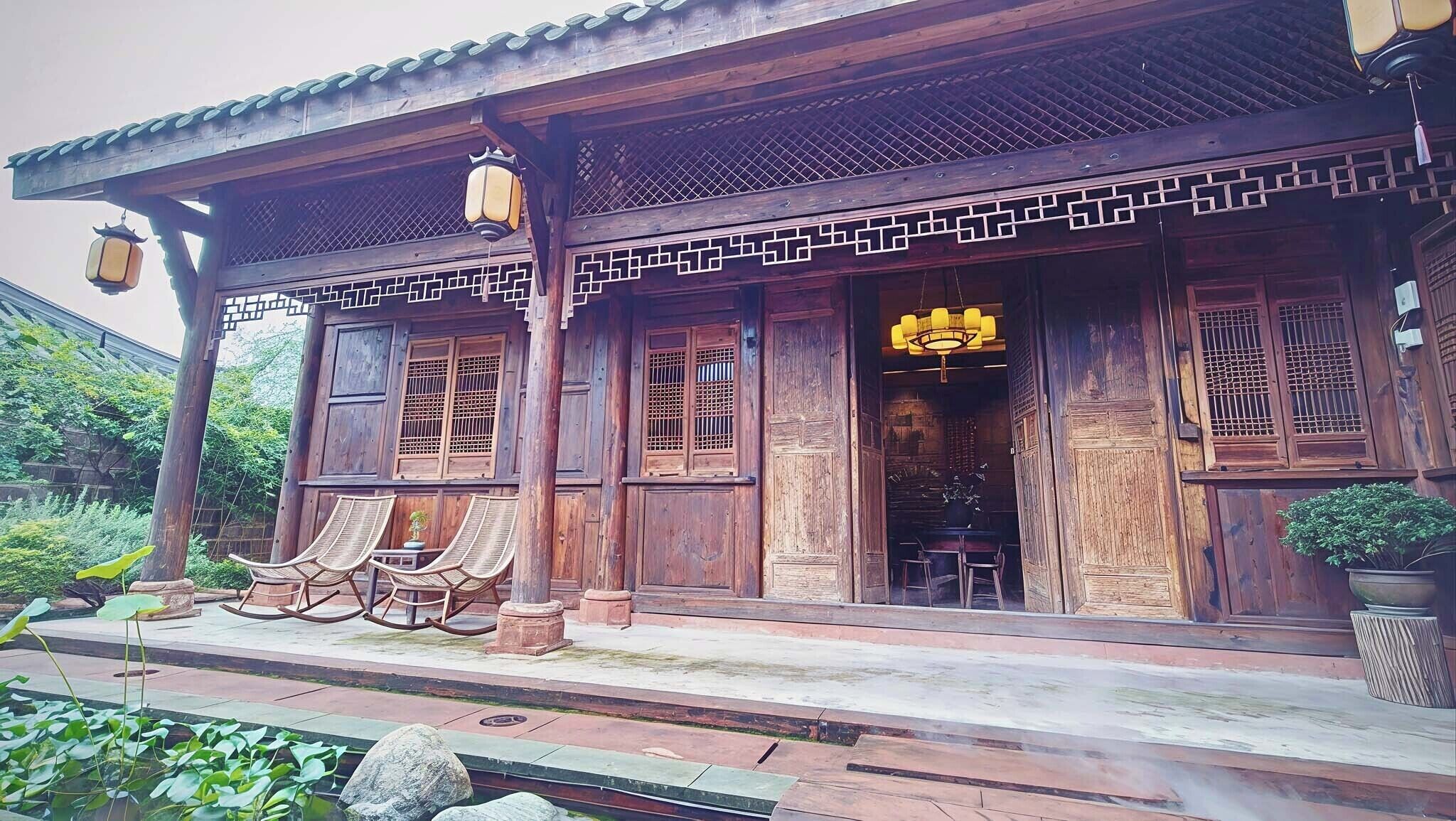 家庭別墅, 庭園景