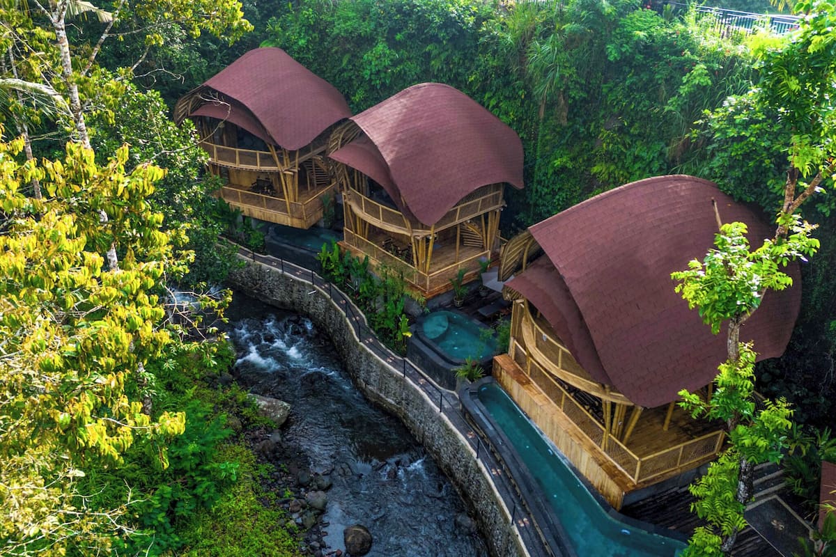 Phòng Suite, hồ bơi riêng, quang cảnh sông (Riverfront Bamboo) | Màn/rèm cản sáng, truy cập Internet không dây miễn phí 