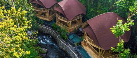 Bamboo Suite with Private Pool | Individually decorated, individually furnished, blackout drapes