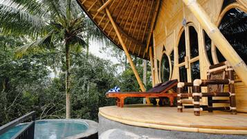 Vila, pemandangan kolam renang | Balkon